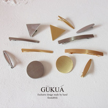 791gukua洋气极简 合金几何发夹气质简约ins风刘海夹发夹发饰韩国