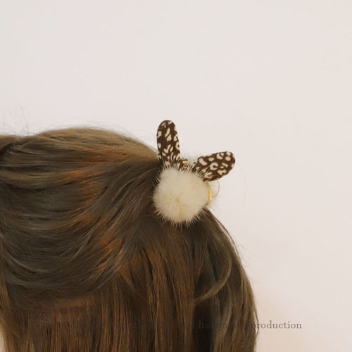 GUKUALI原创毛球蝴蝶结抓夹毛绒小发夹百搭刘海夹发饰头饰可爱女