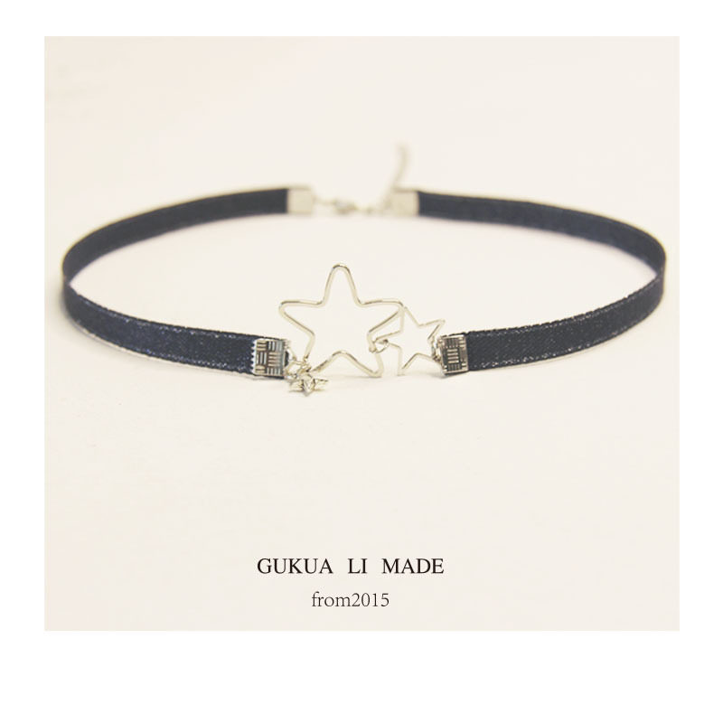 924GUKUAli锁骨链女颈链choker蓝色短圈饰品颈带星星脖子装饰链在类目 饰品/流行首饰/时尚饰品新, 项链中 - 来自Buy2taobao.com提供专业的淘宝代购服务