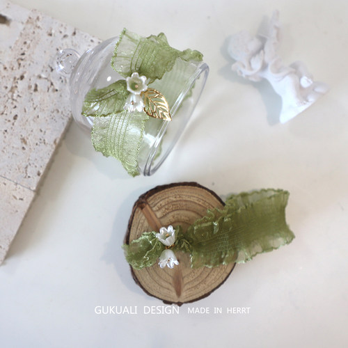 GUKUALI树叶花朵蕾丝发圈