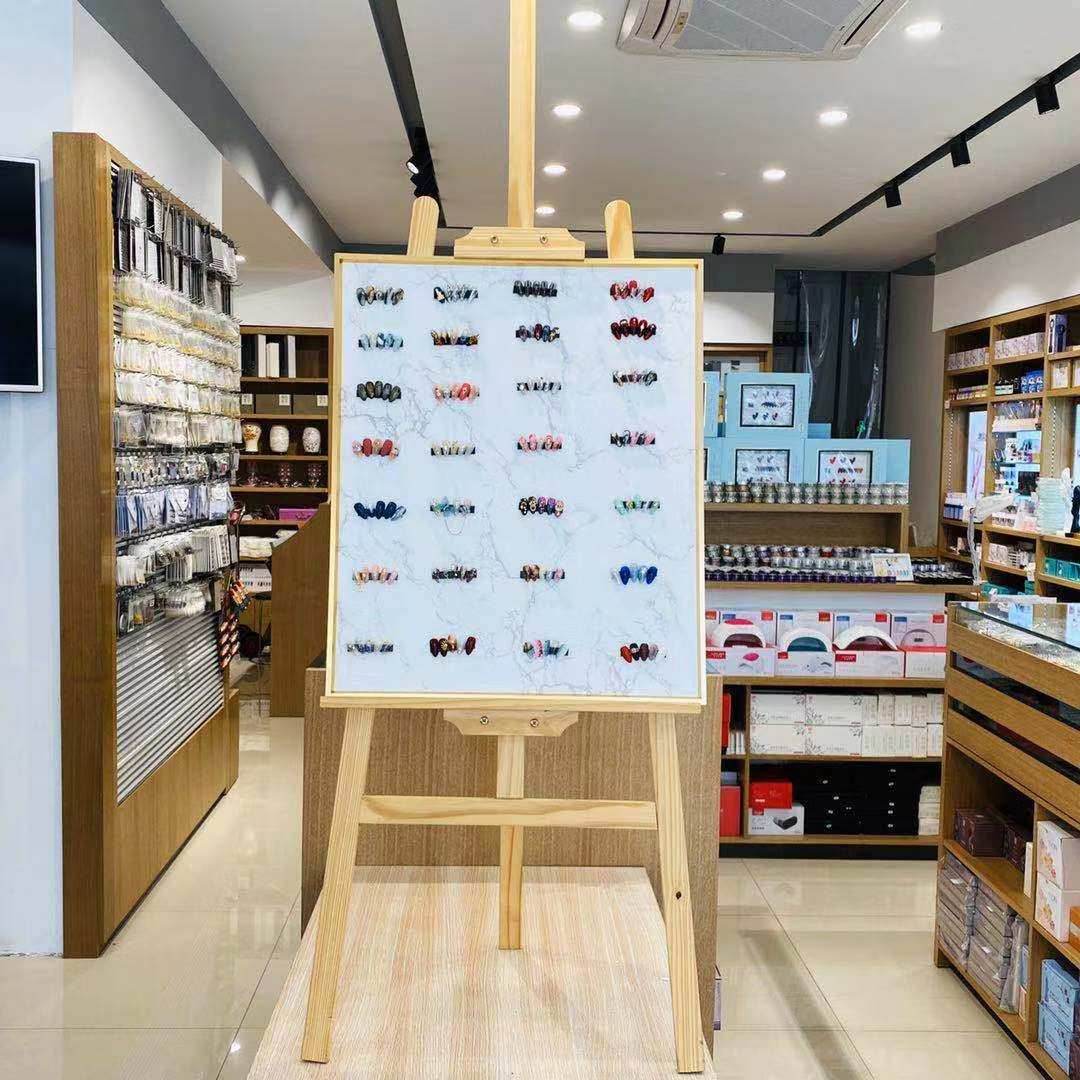美甲落地展示板磁铁吸附网红相框色板色卡款式工具白板大理石板