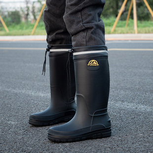 男雨鞋 潮流加棉四季 男雨靴晴雨鞋 耐磨胶鞋 厨房高筒 新款 男靴防水鞋