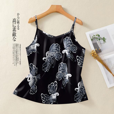清仓捡漏~夏季冰丝无袖小吊带背心女宽松显瘦打底衫外穿上衣女