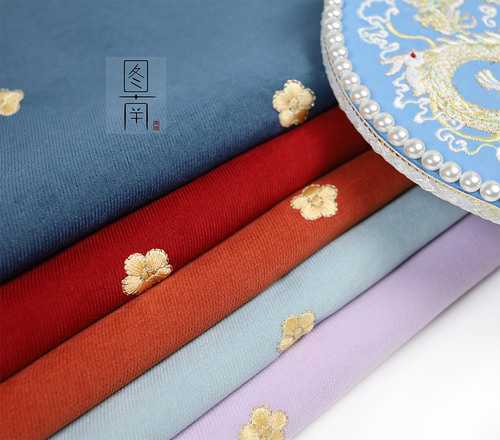 diy小金花长袄比甲设计师风布料