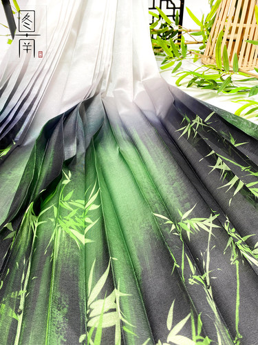 图南树皮皱汉服中国风古风马面裙
