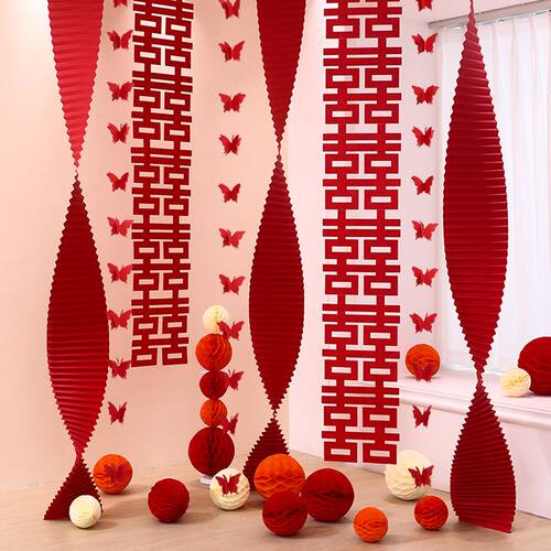 婚房布置套装婚礼新房客厅背景墙卧室床头结婚房间装饰婚庆用品