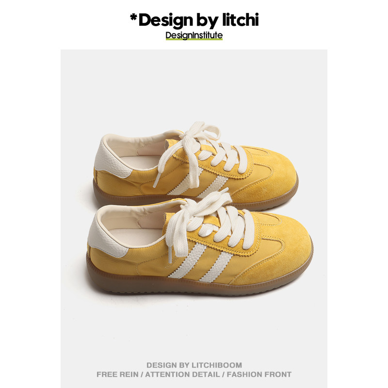 荔枝小满 德训鞋女2025新款春夏复古百搭休闲鞋平底运动鞋阿甘鞋,女鞋,德训鞋,淘宝优惠券,粉丝福利购,淘宝优惠卷