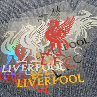 利物浦球队标志反光贴纸英超足球利弗鸟摩托车电脑贴油箱防水防晒