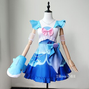 夏日缤纷斯黛拉cos服儿童漫展套装假发哑女逃出惊魂夜六一表演服