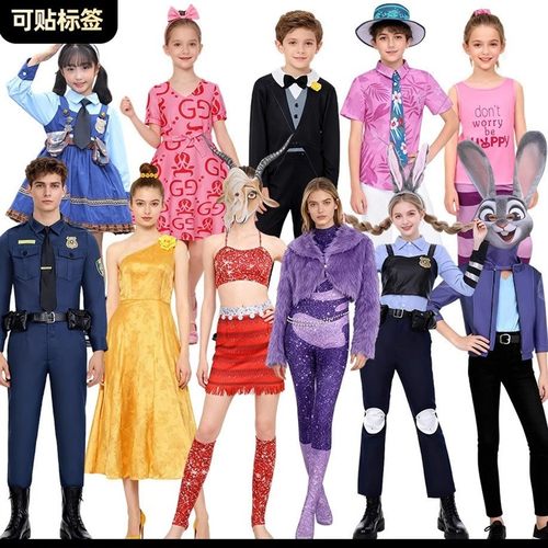 疯狂动物城cos服羊市长夏奇羊拉衣服儿童成人系列尼克play装朱迪