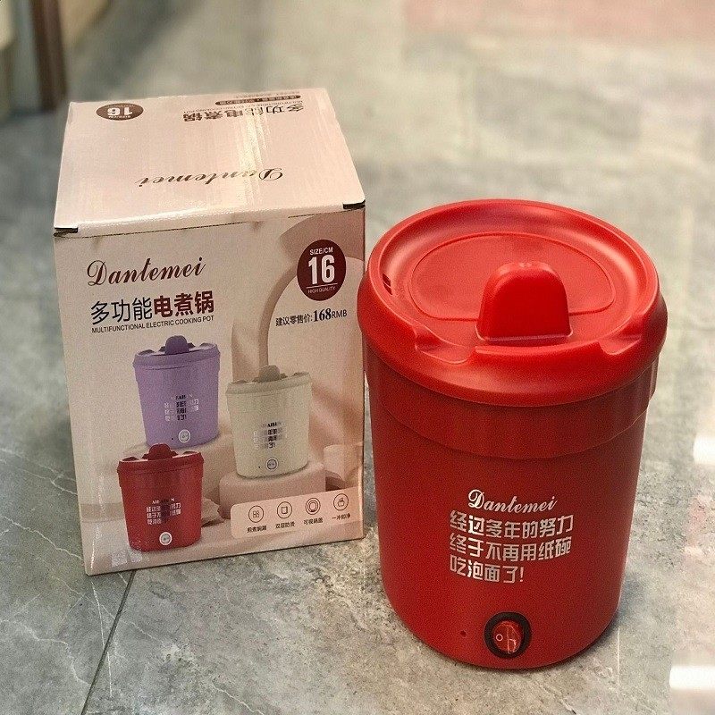 迷你电煮锅学生宿舍适用 10L大容量不锈钢多功能便携一人食电热锅