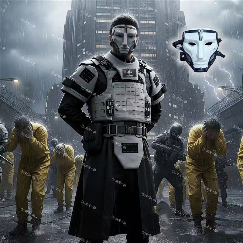 典狱长cos服面具护甲儿童三角洲行动ash12格赫罗斯枪防弹皮衣全套