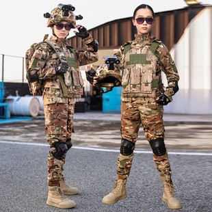 威龙cos服装成人儿童迷彩服全套特种兵作战服三角洲行动头盔套装