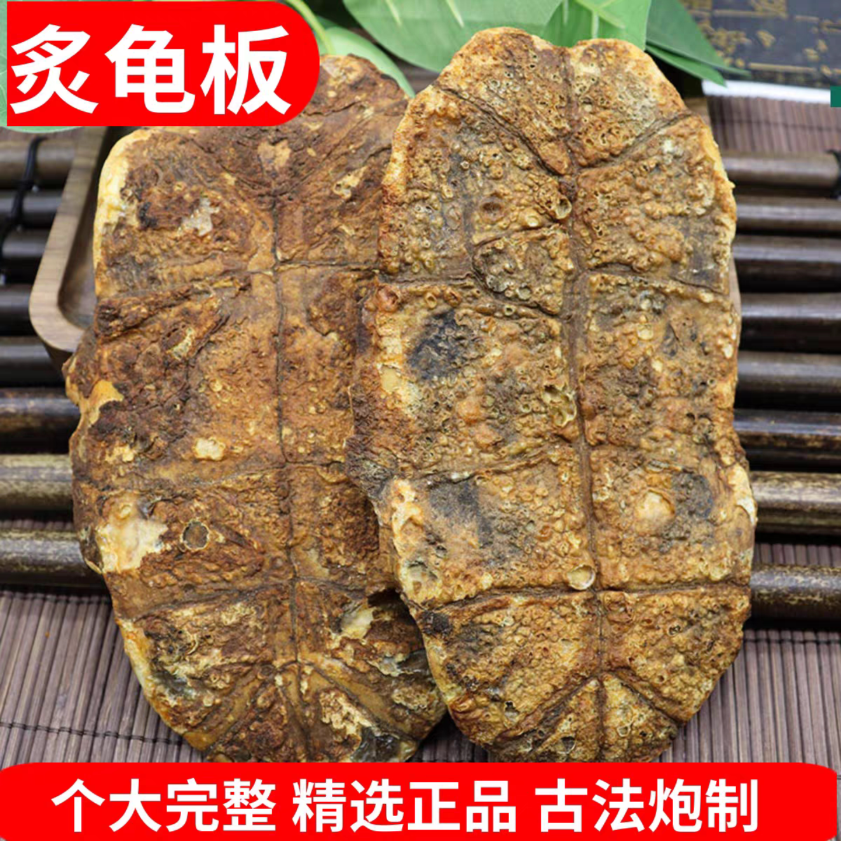 炙龟板中药材壳醋炙龟板粉龟甲中华草龟甲乌龟壳制龟板炒龟板500g