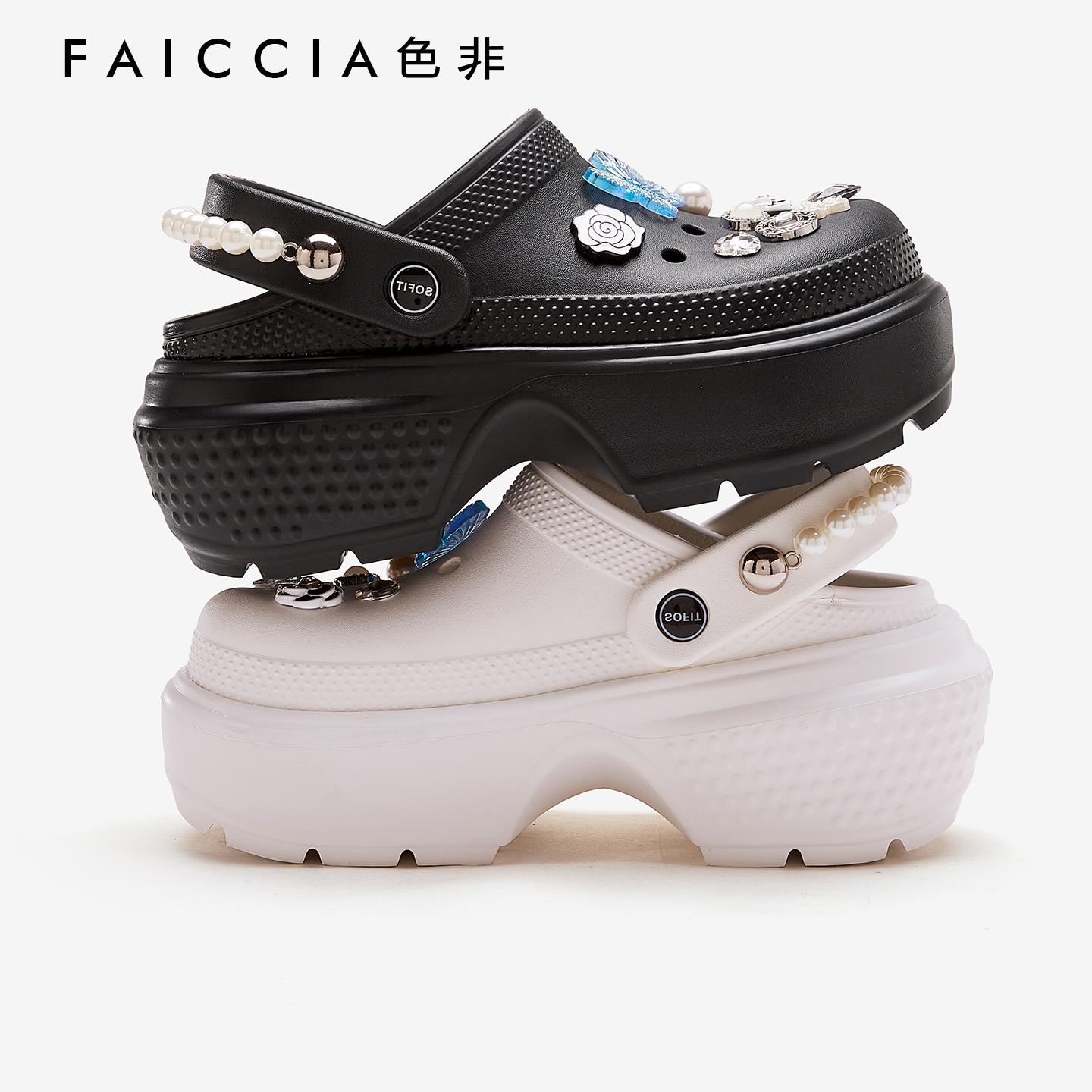 色非女款厚底增高修身后拉链长靴