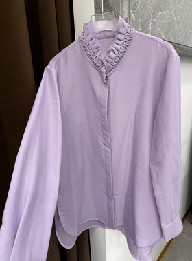 原创设计师品牌重工褶皱衬衣