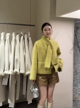 深圳南油设计师品牌重工外套羊毛大衣