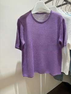 针织衫 圆领短袖 潮牌上衣女 新品 2026春季