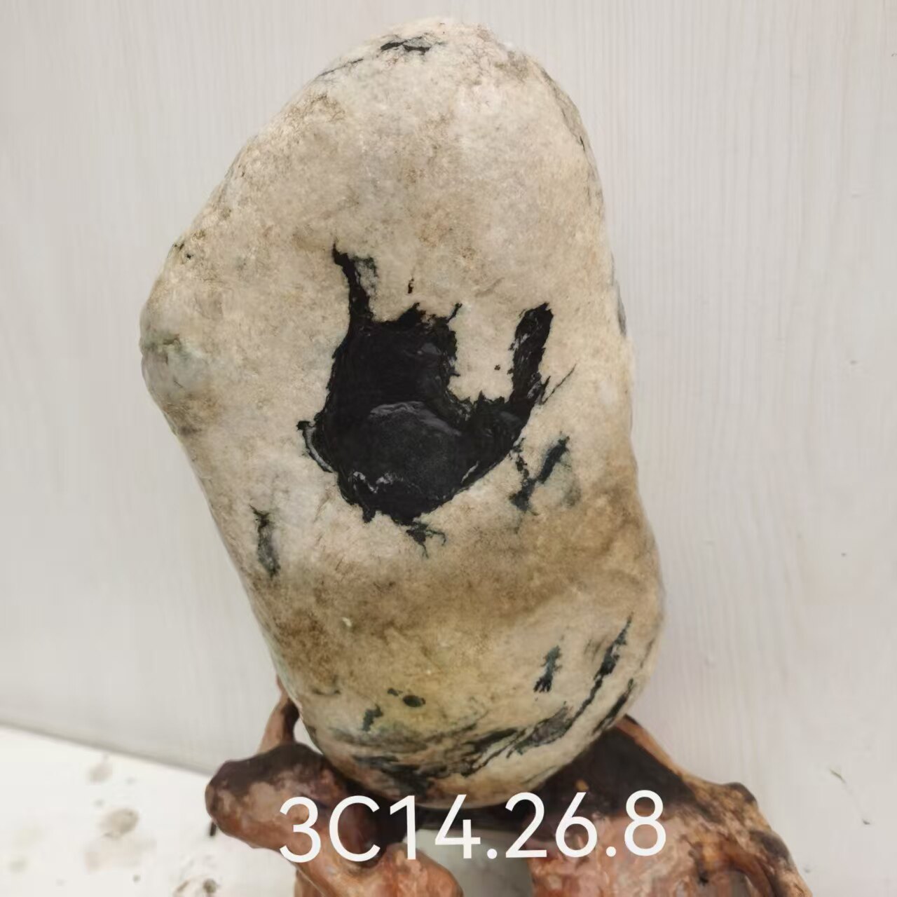 天然原石无打磨画面人物奇石汉江长江石假山文字石桌面招财摆件