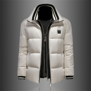 2025新款男士冬季轻奢羽绒服修身潮流加厚外套白鸭绒240091P450,男装羽绒服,电商D220