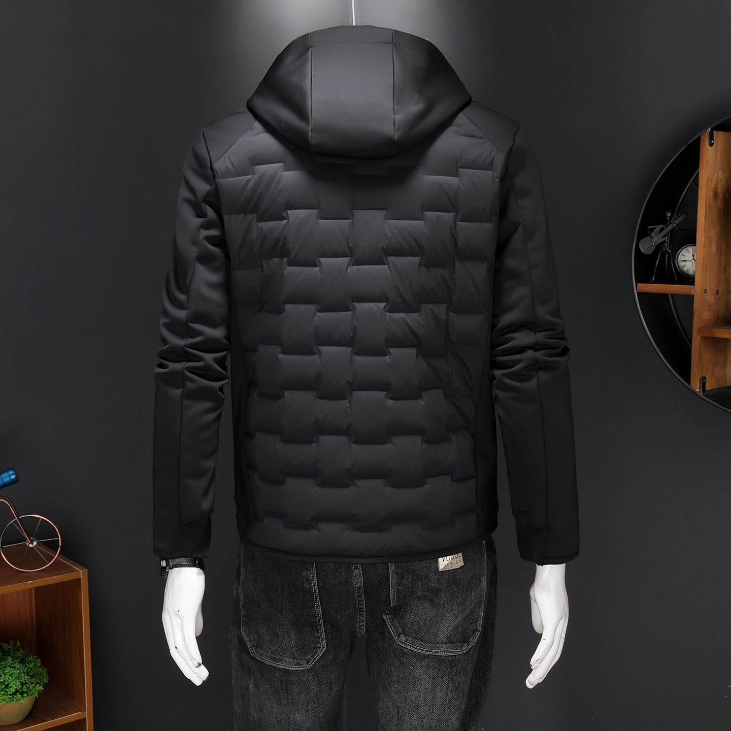 2025男冬季新品短款羽绒服潮流连帽轻奢风休闲修身外套25052P350,男装羽绒服,电商D220