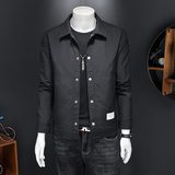 2026男士春秋季工装商务休闲时尚修身夹克外套8259P165，男装夹克，电商D220