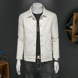 2026男士春秋季工装商务休闲时尚修身夹克外套8259P165，男装夹克，电商D220