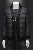 2025男冬季短款羽绒服潮流西装领轻奢风休闲修身外套58266P335，男装西服套装，电商D220