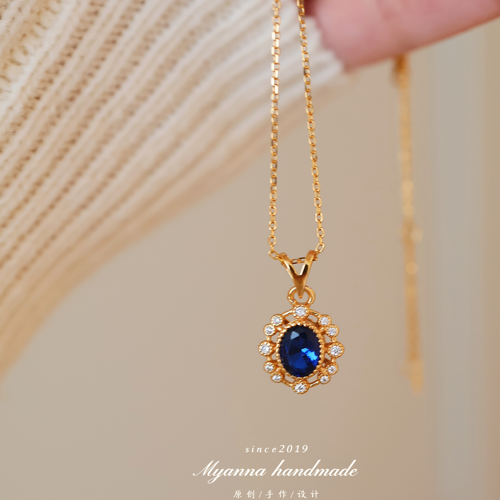 雅典娜纯银优雅日系复古项链