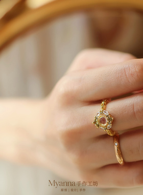 星陨森林日系复古宫廷风戒指