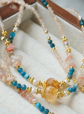 原创设计新中式天然水晶项链