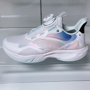 安踏儿童24新款女童羽衣纤女鞋网面薄款透气运动跑步鞋322435501