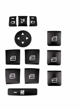 适用奔驰GLK300 GLA200 CLA E260 W204 C180方向盘改装升窗按键贴