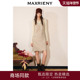 商场同款 MAXRIENY背心连衣裙2026年春季 新款 格纹无袖 V领裙子
