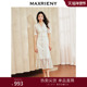 MAXRIENY欧式 复古宫廷连衣裙鎏金鱼尾裙领证裙端庄小白裙订婚裙