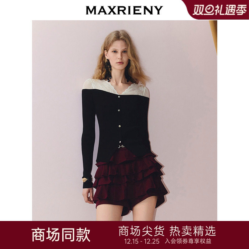 浪漫蕾丝面料拼接	花朵水钻扣