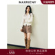 MAXRIENY乡村巴恩风穿搭收腰小a型短裤 女25冬美拉德摩卡色阔腿裤