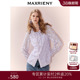 通勤感宽松长袖 复古蕾丝雪纺衫 MAXRIENY法式 上衣衬衫 2件8折