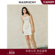 MAXRIENY烫钻缎面连衣裙晚会宴会穿搭高级气质感女装 修身 显瘦