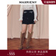 MAXRIENY法式 小香风穿搭半裙亲肤软糯25冬款 羊毛混纺a字高腰短裙