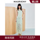 MAXRIENY水滴挖空复古暗纹连衣裙25春季 春游记 新款 商场同款