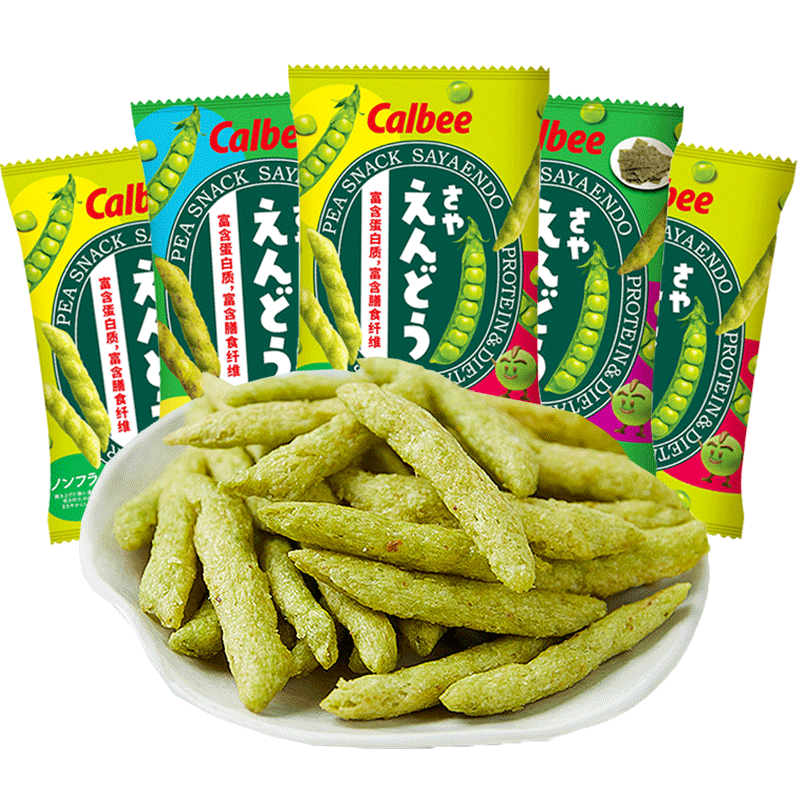 泰国进口豌豆脆24包calbee