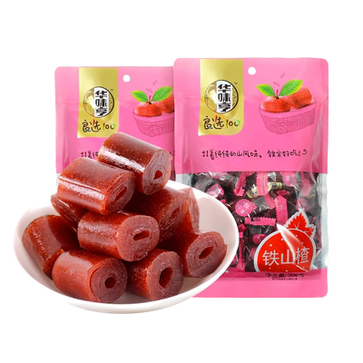 华味亨山楂卷300g果丹皮蜜饯