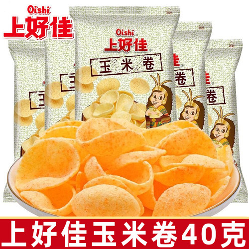 上好佳玉米卷大包装40g袋膨化食品小包装薯条薯片虾条儿童零食