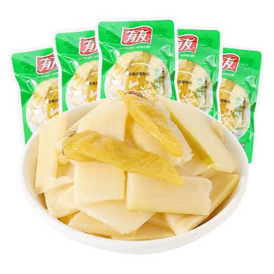 有友泡椒268g片开袋即食小吃竹笋