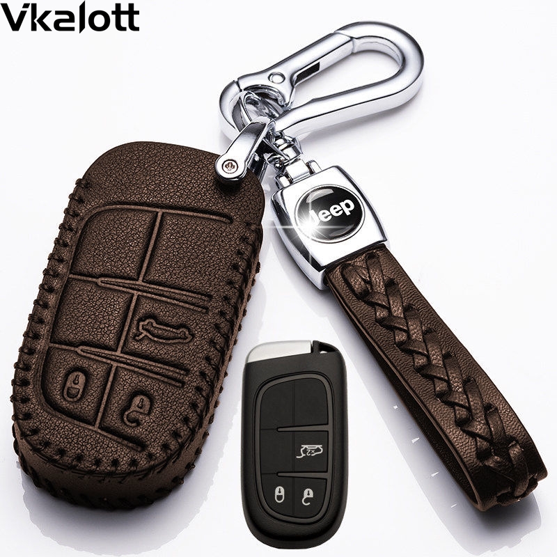 2022款JEEP吉普指南者钥匙套2021款Jeep自由光真皮车钥匙包扣20款
