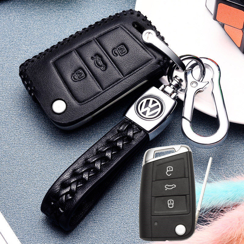 全新2024款大众500万版朗逸2023款朗逸plus钥匙套22款真皮包21扣