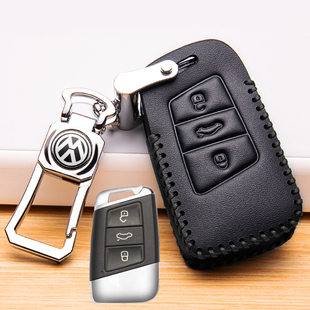 2019款 迈腾B8一键启动钥匙套扣2 大众迈腾钥匙包真皮专用2018款