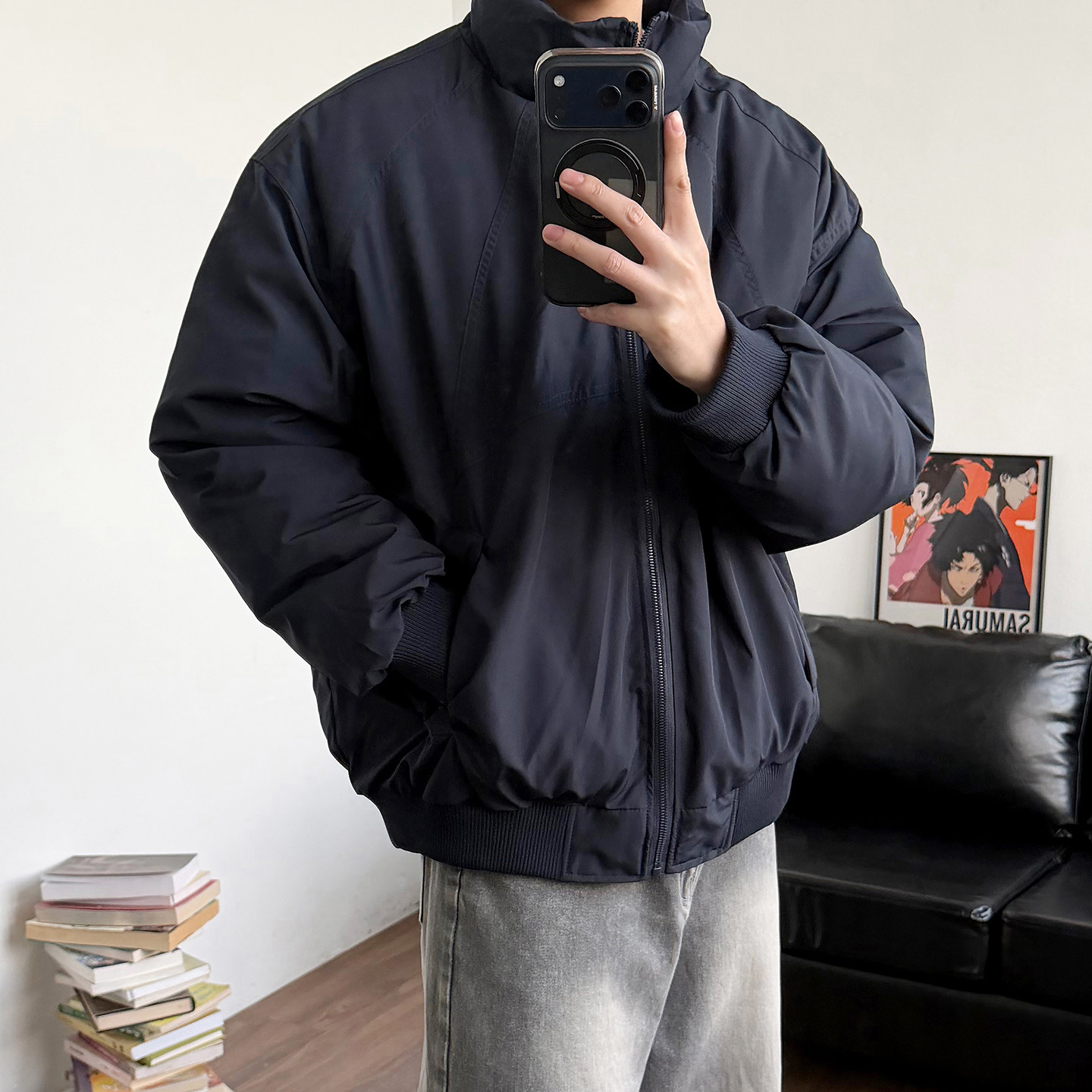 24line复古工装风立领羽绒服