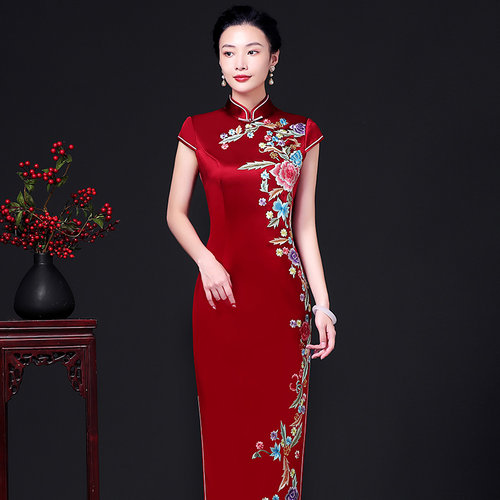 婚礼婆婆宴会复古风传统高档旗袍